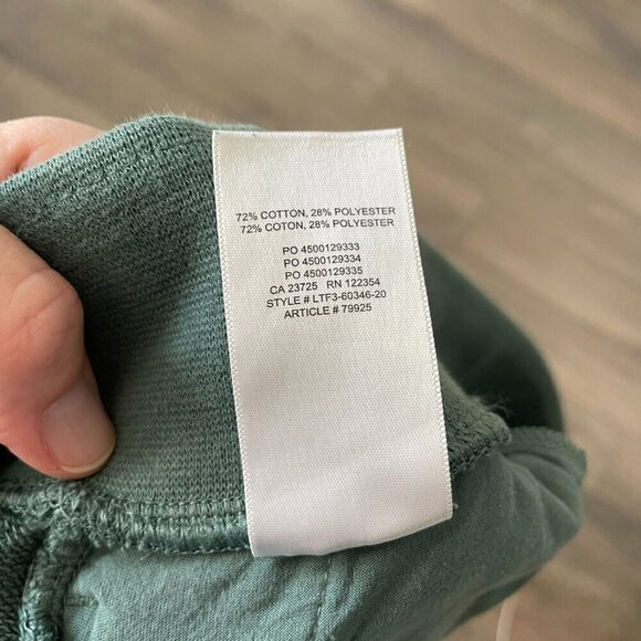 TNA Airy Terry High Rise Pull On Elastic Waist Sweatpants Green Medium - Picture 8 of 9